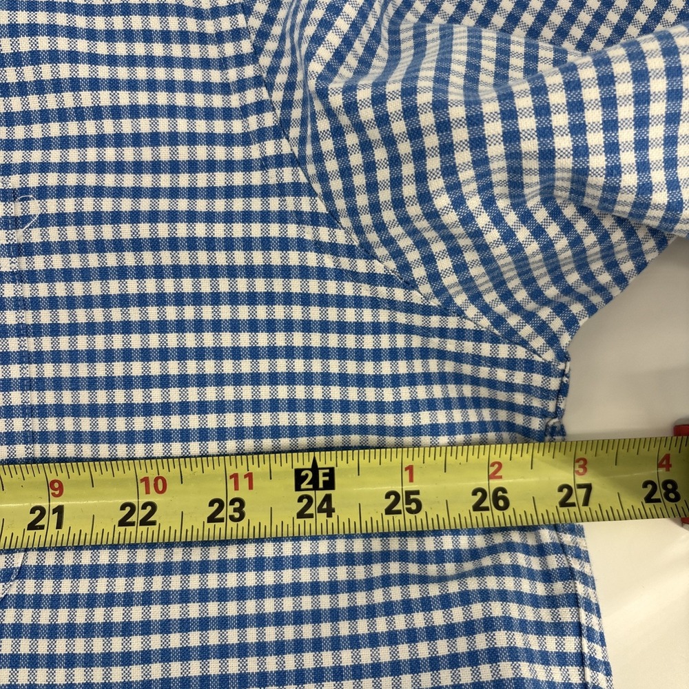 Charles Tyrwhitt Weekend Shirt Men's XL Blue White Check Classic Fit Non Iron - Picture 7 of 10